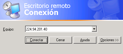 utilizar el escritorio remoto en Windows