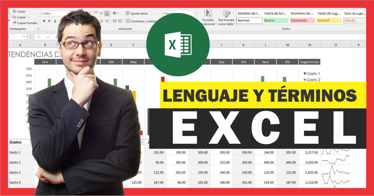 Lenguaje y términos utilizados en Excel