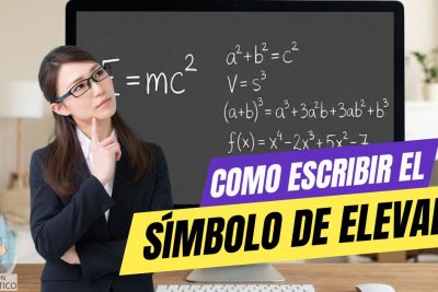 Símbolo de elevado: Cómo escribir potencias