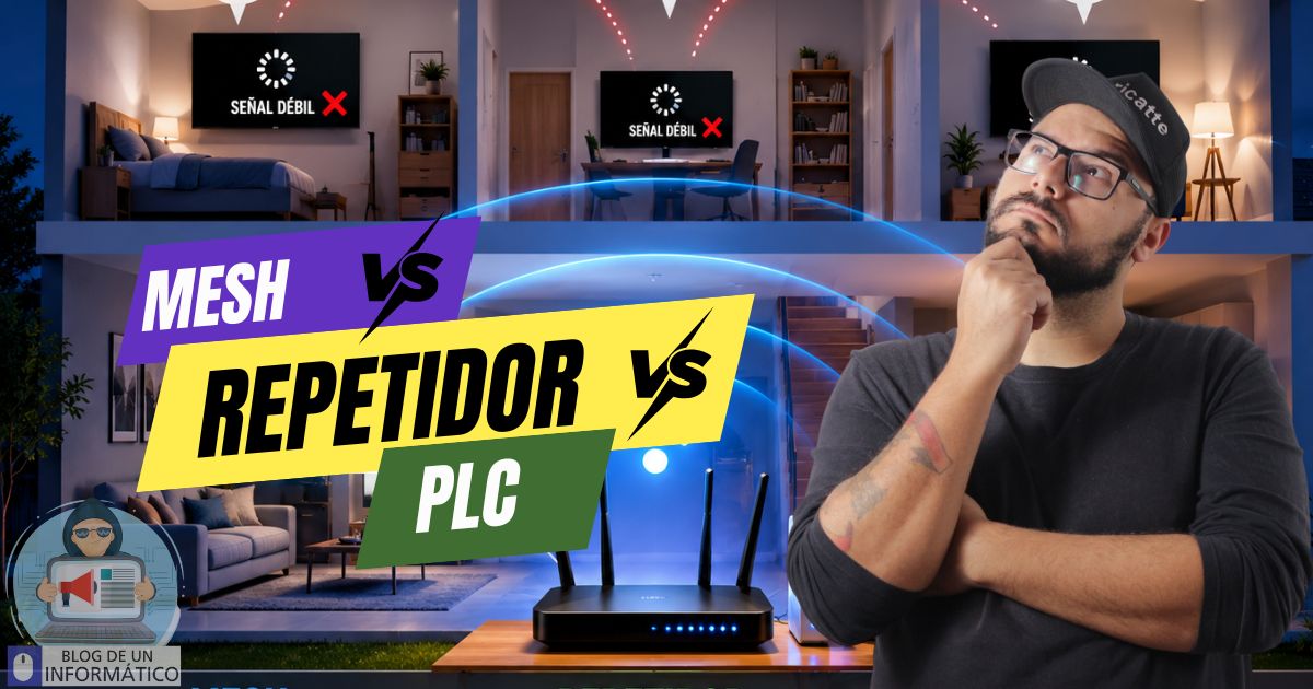 Mesh vs repetidor vs plc