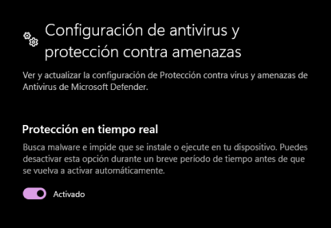 Cómo desactivar Windows Defender opcion 1